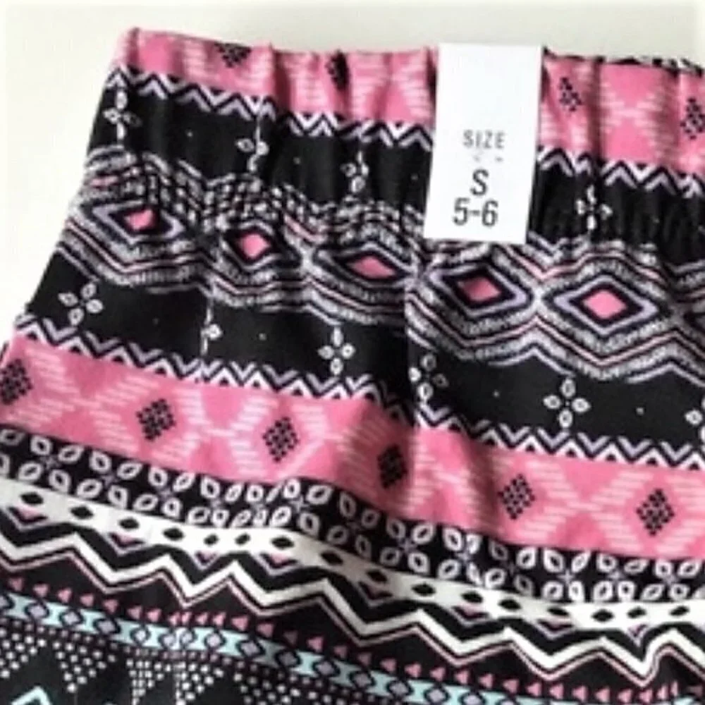 BOHO AZTEC PRINT SHORTS PURPLE PINK